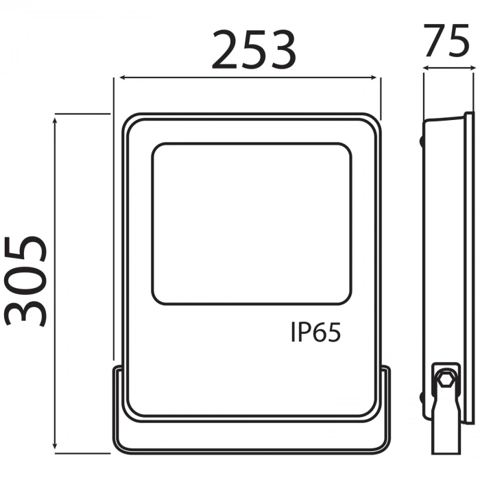 HOROZ LEOPAR-100 100w Led Projektör Siyah 6400K IP65