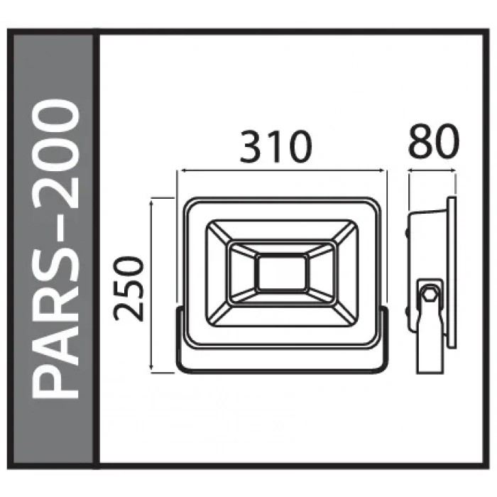 HOROZ PARS-200 200w BEYAZ Led Projektör SMD 6400K IP65