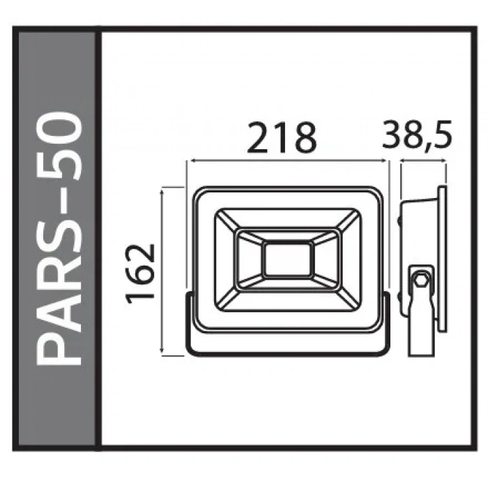 HOROZ Pars-50 50w BEYAZ Led Projektör SMD 6400k IP65 (50 Watt 220 Volt)