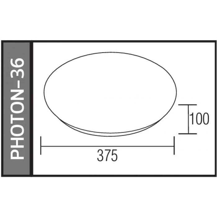 HOROZ Photon 36w Led Glop Armatür Beyaz 6400K Beyaz IP20