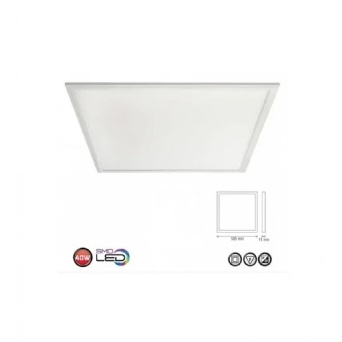 HOROZ Plazma-40 60x60 40w Led Panel Armatür Beyaz 6400K Backlight 220 Volt 40 Watt IP40