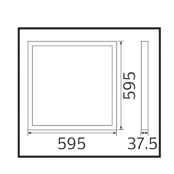 HOROZ Plazma-40 60x60 40w Led Panel Armatür Beyaz 6400K Backlight 220 Volt 40 Watt IP40