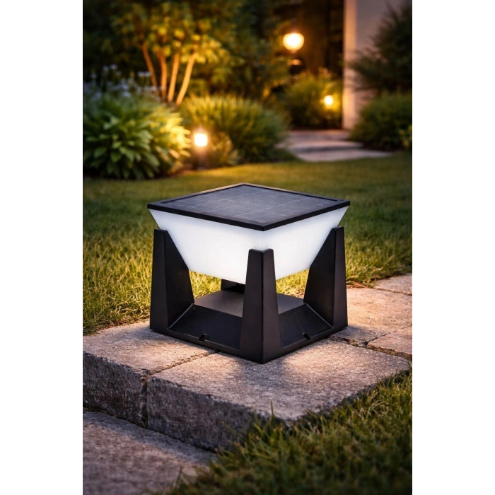 Horoz Serenza 2W 3000K Siyah Kasa 3.2VDC Led Solar Bahçe Lambası