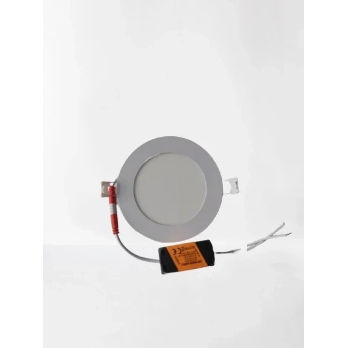 HOROZ Slim-6 6w BEYAZ Yuvarlak Led Panel Spot Beyaz Kasa 6400k Sıva Altı S.A. 220v IP20