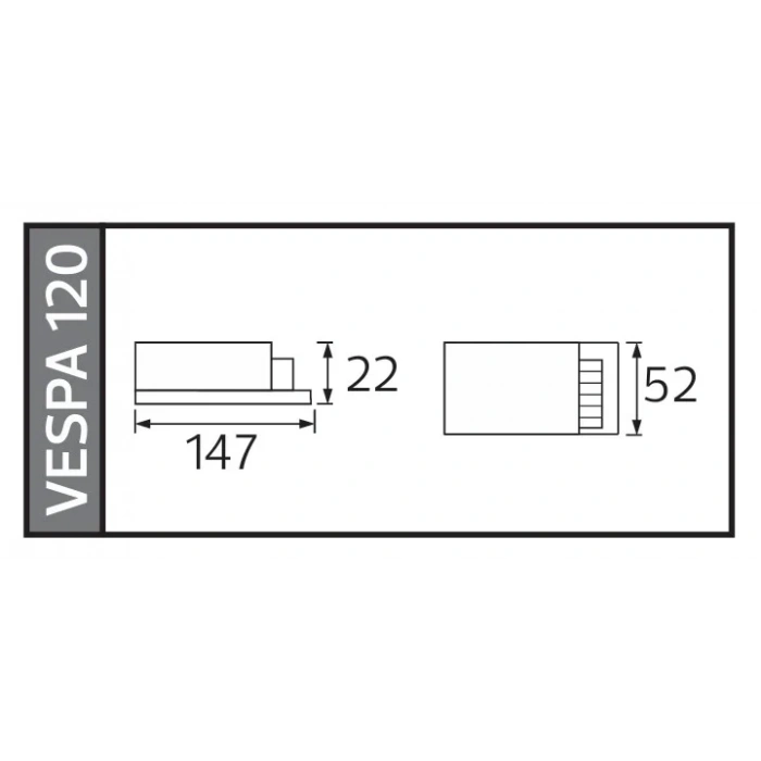 HOROZ Vespa-120 Süper Slim 12v Dc 10A Şerit Led Trafosu 120w IP20 (12 Volt 10 Amper 5mt ye Kadar Kullanım İçin Uygundur)