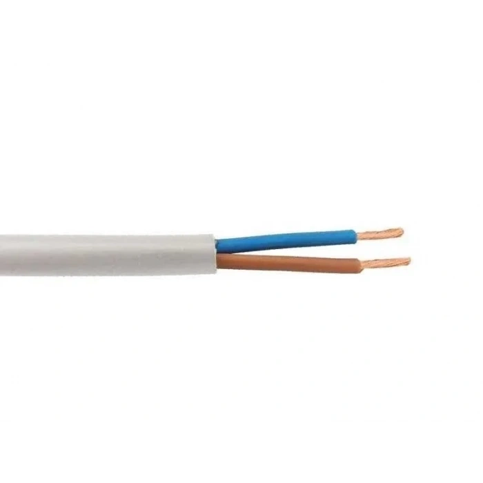 HÜNKA 2x2.5mm TTR Elektrik Kablosu BEYAZ (Çok Telli Esnek Kablo)