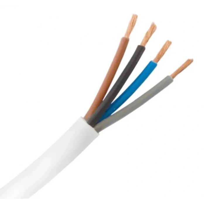 HÜNKA 4x0.75mm TTR Elektrik Kablosu BEYAZ (Çok Telli Esnek Kablo)