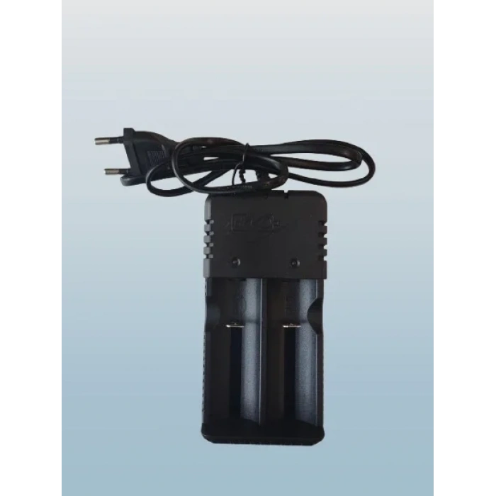 İkili 2li 26650-18650-16340 3.7V Li-On Pil Şarj Aleti Kablolu 220v Fişli Kablolu