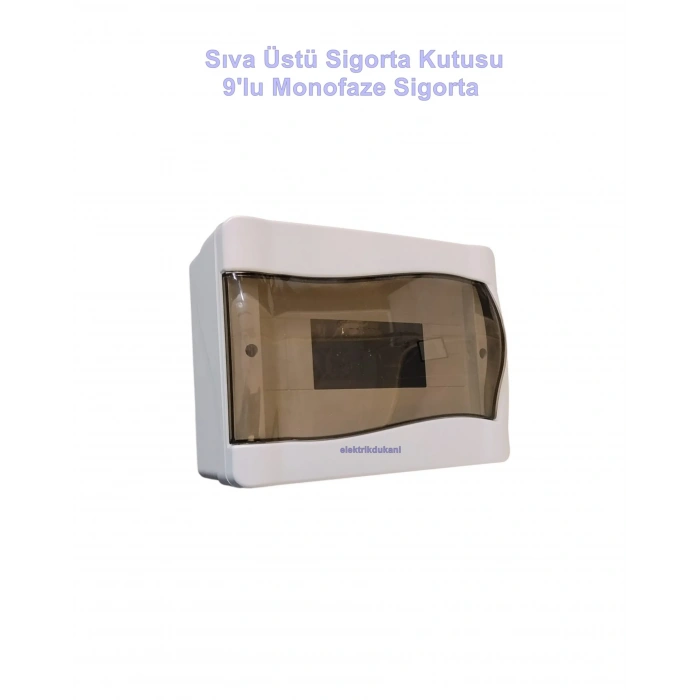 IŞILDAR 9lu Sıva ÜSTÜ Otomat Sigorta Kutusu IP40 Dokuzlu S. Ü.