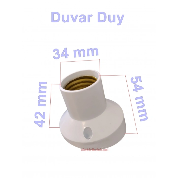 İthal Plastik E-27 Duvar Duy