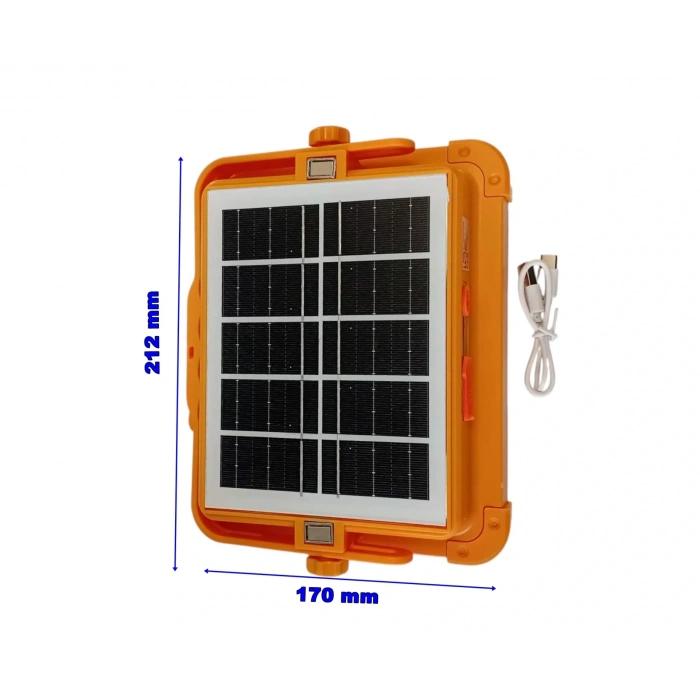K2 200W Taşınabilir Solar Şarjlı Led Projektör 3000K-4000K-6400K Fonksiyonlu