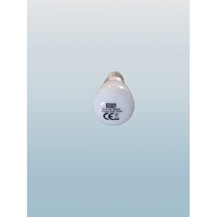 K2 E-14 2W Led Ampul Beyaz 6500k (İnce Duylu Buzdolabı Ampulü)