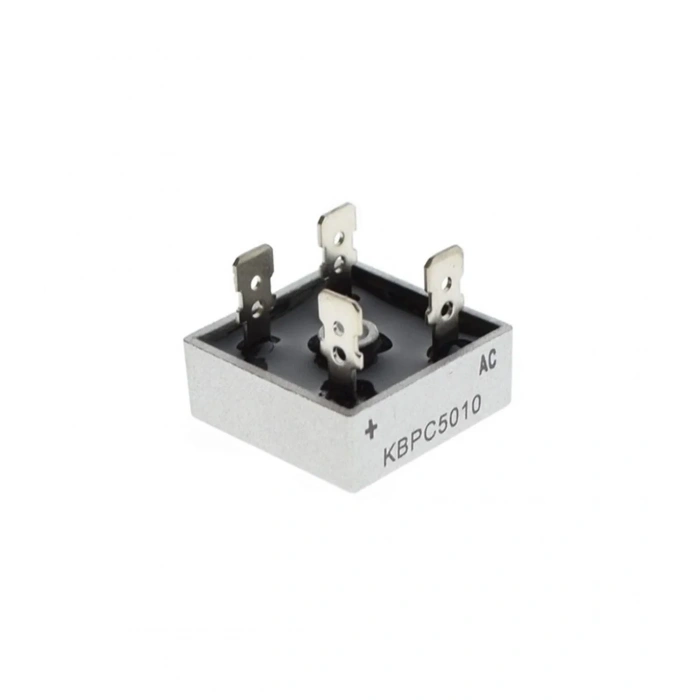 KBPC 5010 Köprü Diyot 50A 1000 Volt Doğrultmaç Devresi (Alternatif Voltajı Doğru Akım a Çevirir)
