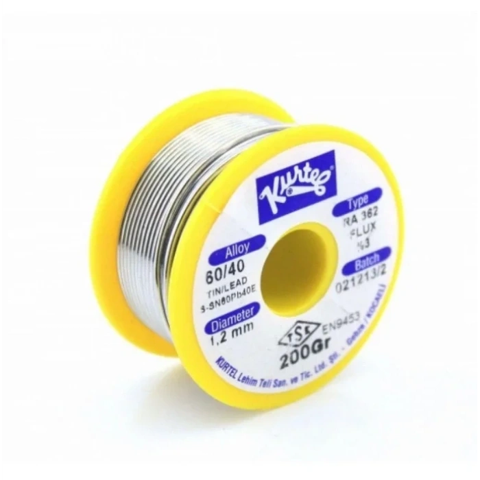 KURTEL 200 gr Makara 60/40 1.2mm Lehim Teli (Pastalı)