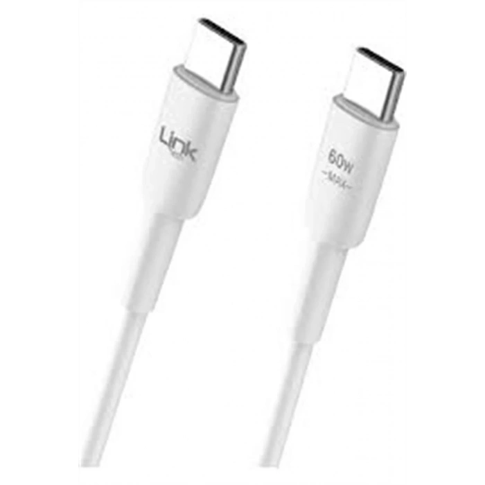 LİNKTECH 25W TYPE-C - TYPE-C - DATA 1M ŞARJ KABLOSU