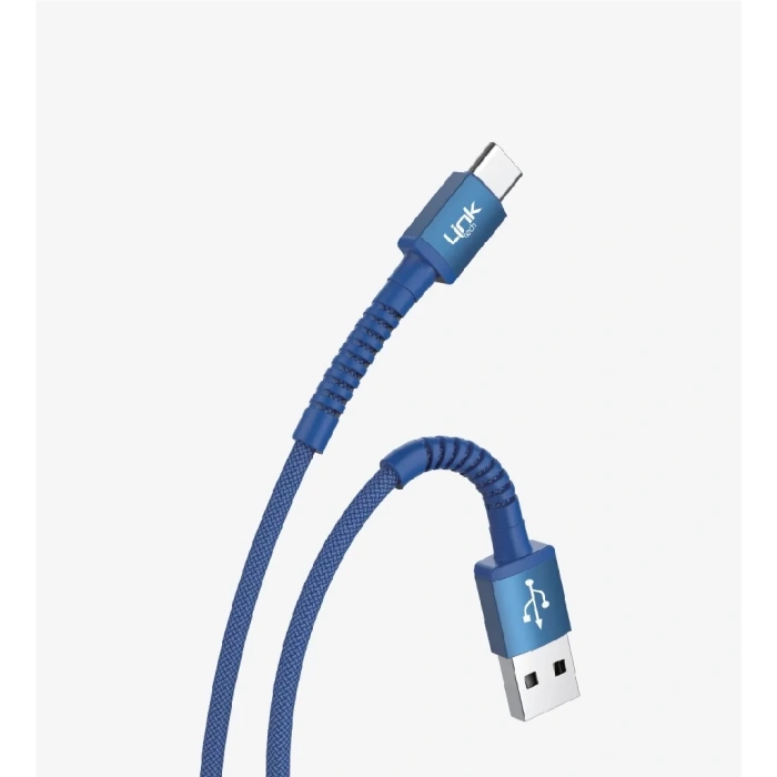LİNKTECH USB - TYPE-C 3A 1mt Şarj Data Kablosu Karışık Renkler