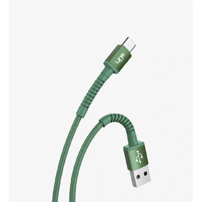 LİNKTECH USB - TYPE-C 3A 1mt Şarj Data Kablosu Karışık Renkler