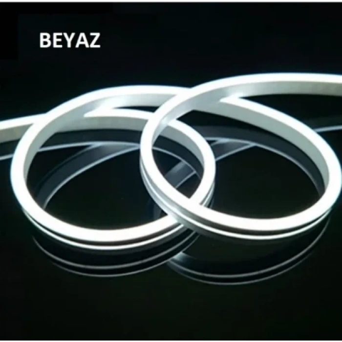 LUSTER 220V NEON LED HORTUM LED BEYAZ 1 METRE