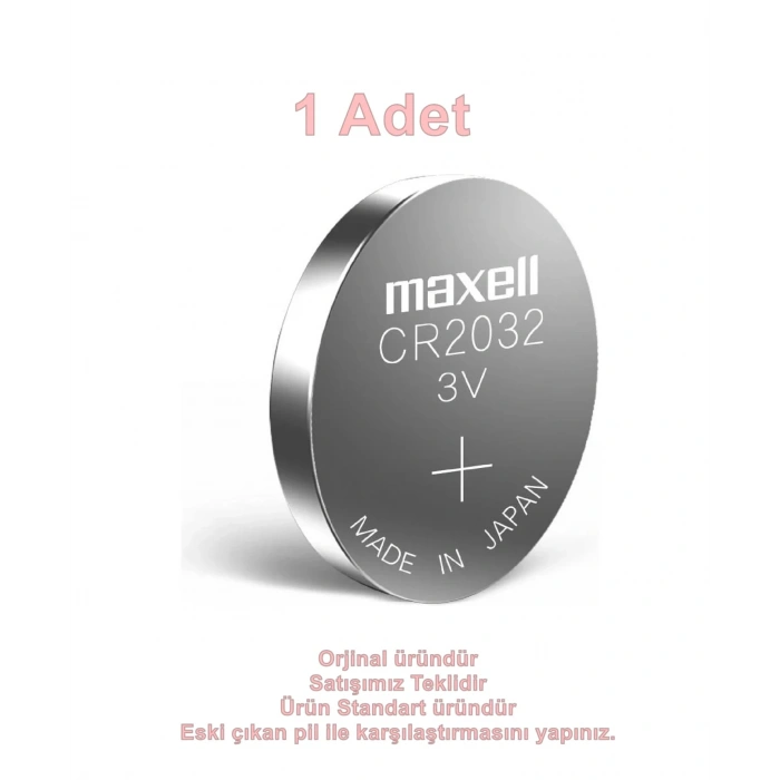 MAXELL CR-2032 Lityum 3v 3 Volt Araba Kumanda Pili Para Düğme Pil
