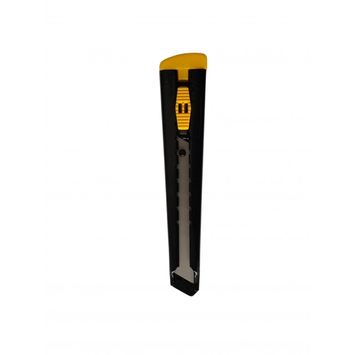 Metal Çelik Gövde Profesyonel Maket Bıçağı 18mm (Siyah Metal Falçata)