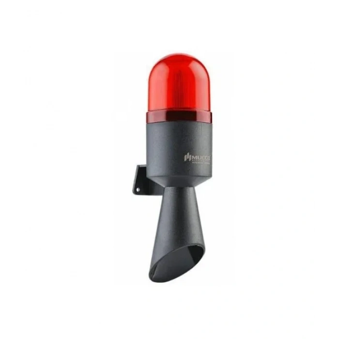 MUCCO BORULU 6 SESLİ KORNA 220V AC SİREN KIRMIZI