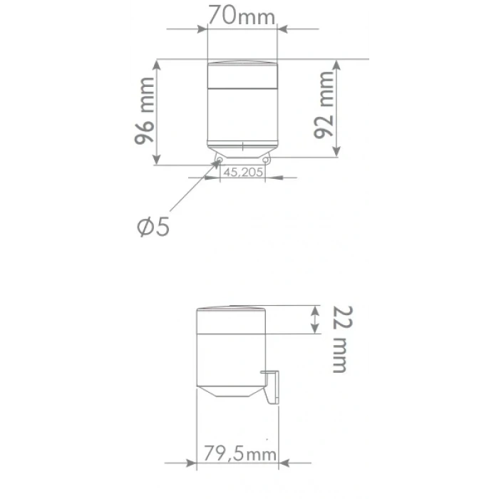 MUCCO Seçilebilir 6 Sesli 85 / 260V AC/DC  Siren Kırmızı