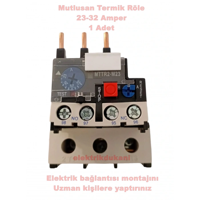 MUTLUSAN 23~32A Termik Röle (32 Amper Motor Koruma Termiği)