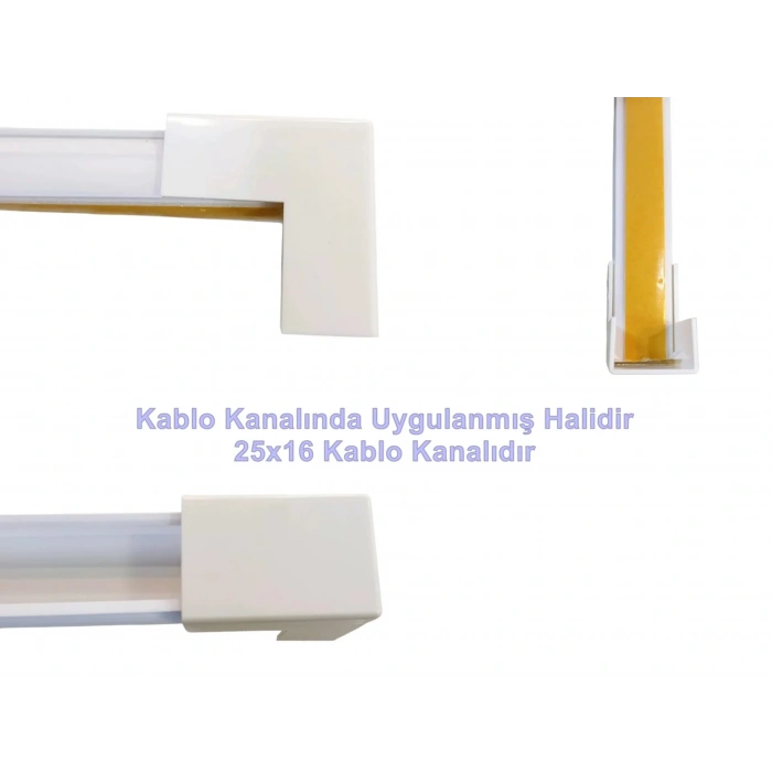 MUTLUSAN 25x16 Kablo Kanalı DIŞ Köşe Plastik Beyaz