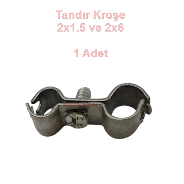 MUTLUSAN Tandır Kroşe No:1 Antigron Çelik Tel Kroşesi (2x1.5-2x6)