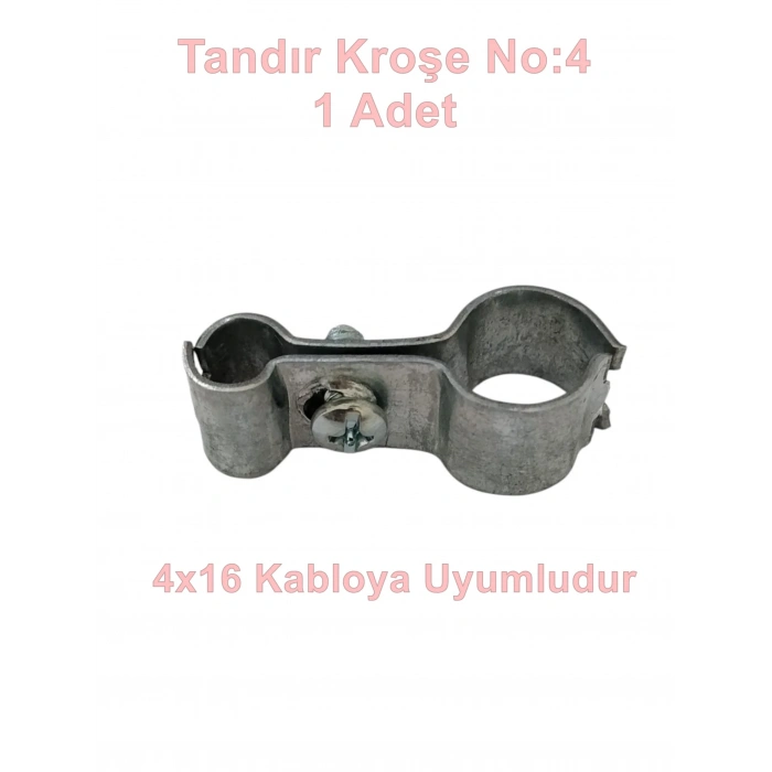 MUTLUSAN Tandır Kroşe No:4 Antigron Çelik Tel Kroşesi (4x16)