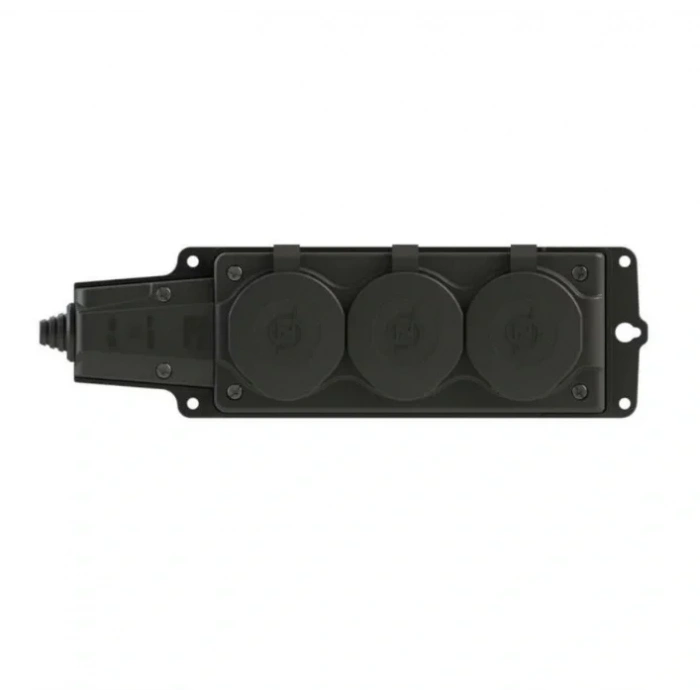 NEAD 1x16A Seyyar Üçlü Kauçuk Grup Priz Kapaklı 220v IP54