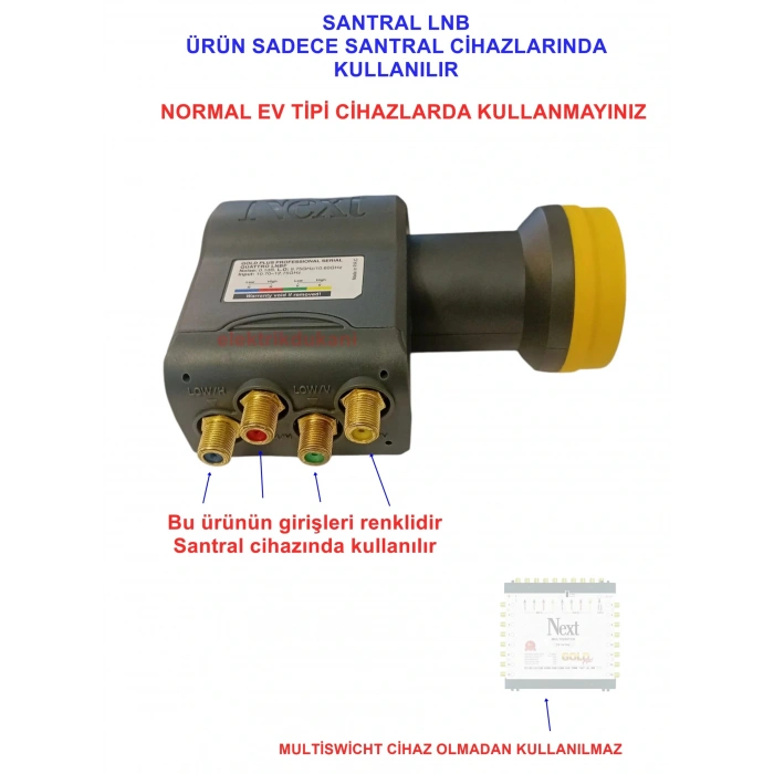 NEXT Santral İçin Profesyonel Gold Seri LNBF (Elenbi)