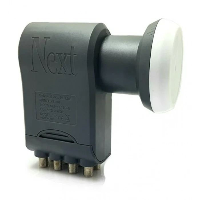 NEXT YE-808 8li Platinum Sekizli LNB 0.1dB Full HD 4K Universal LNBF Kaliteli (Elenbi)