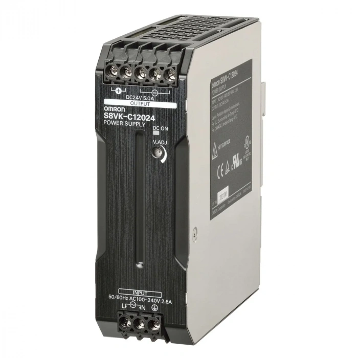 OMRON 24v 5A Dc (120w) Ray Tipi Güç Kaynağı Power Suply Adaptör 24 Volt 5 Amper 100v/240v