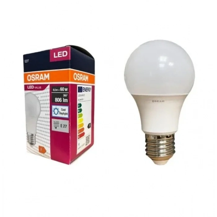 OSRAM 8.5w BEYAZ Led Ampul E-27 6500k Value Ledbulb