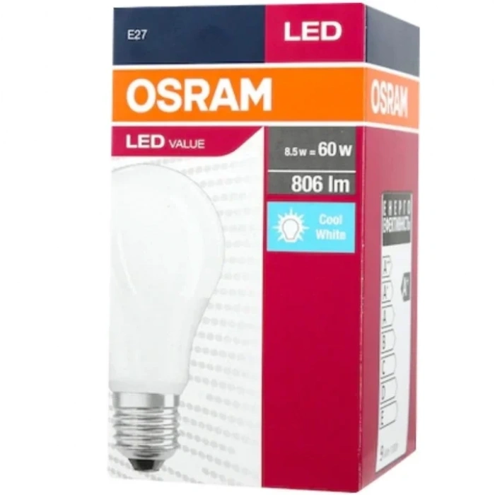 OSRAM 8.5w BEYAZ Led Ampul E-27 6500k Value Ledbulb