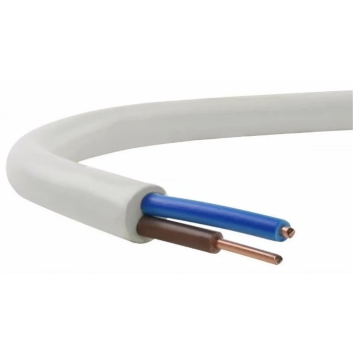 ÖZNUR 2x6mm NYM Elektrik Kablosu (Bakır İkili Tek Damar Antigron Tesisat Kablosu)