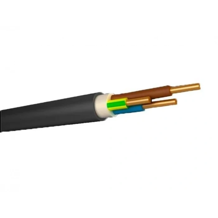 ÖZNUR 3x2.5mm NYY Kablo Yer Altı Elektrik Kablosu SİYAH YVV 0.6/1 kV
