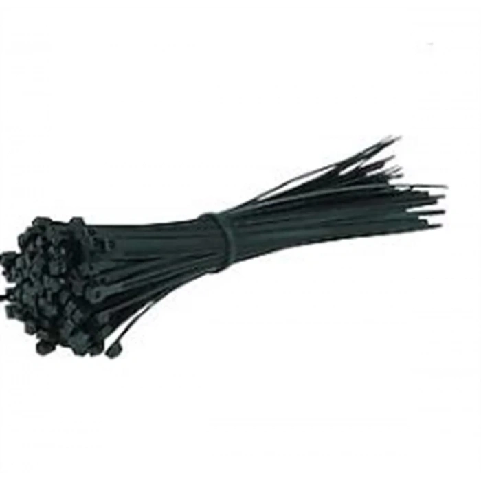 PEMSAN Klips Kablo Bağı 3.6x300 SİYAH (100lü Paket) Kablo Cırdı
