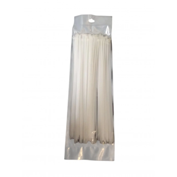 PEMSAN Klips Kablo Bağı 4.8x350 BEYAZ (100lü Paket) Kablo Cırdı