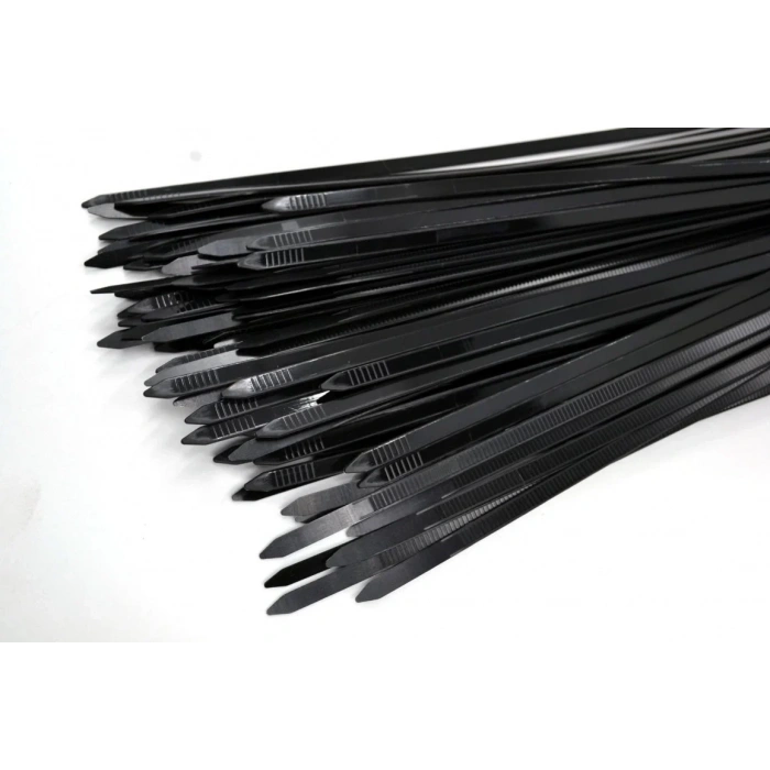PEMSAN Klips Kablo Bağı 4.8x350 SİYAH (100lü Paket) Kablo Cırdı