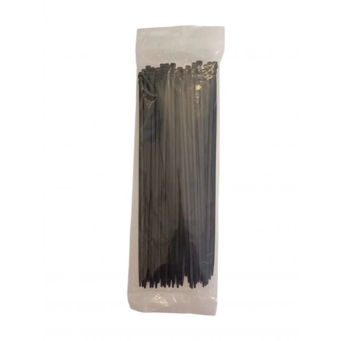 PEMSAN Klips Kablo Bağı 4.8x400 SİYAH (100lü Paket) Kablo Cırdı