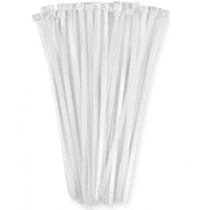 PEMSAN Klips Kablo Bağı 4.8x450 BEYAZ (100lü Paket) Kablo Cırdı