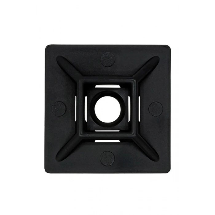 PEMSAN Yapışkan Kare Kroşe 20x20 SİYAH (100lü Paket)