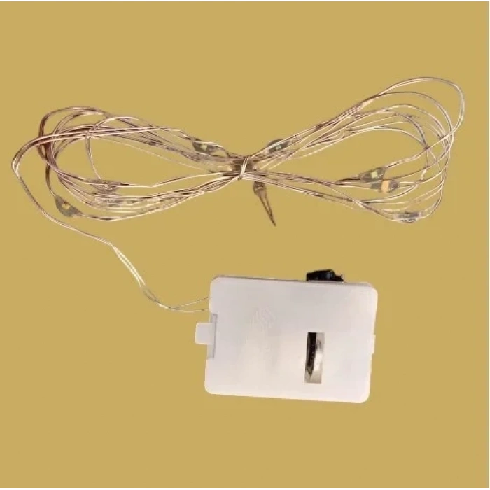 Peri Led 2mt Pilli Süsleme Ledi RGB Işık 3 Mod Animasyon Efektli(2 Metre 3 Adet LR44 Pilleri Dahil )