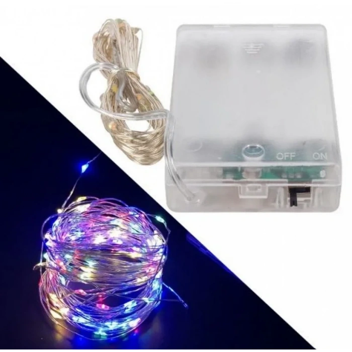 Peri Led RGB 5mt Pilli Süsleme Ledi (5 Metrelik Piller Hariç )