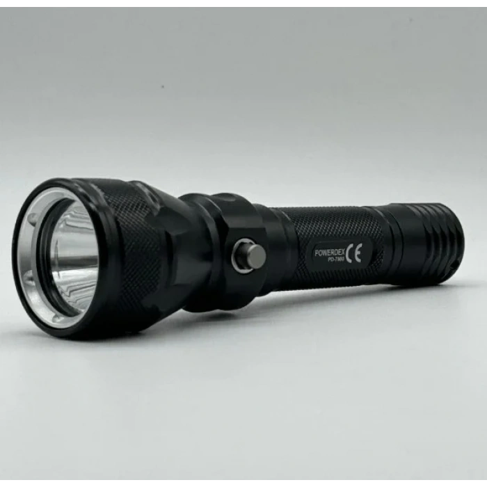 POWERDEX 10W Şarjlı Ledli Profesyonel Deniz Su Altı El Feneri 2000Lm 3.7v X 1 Adet Pil