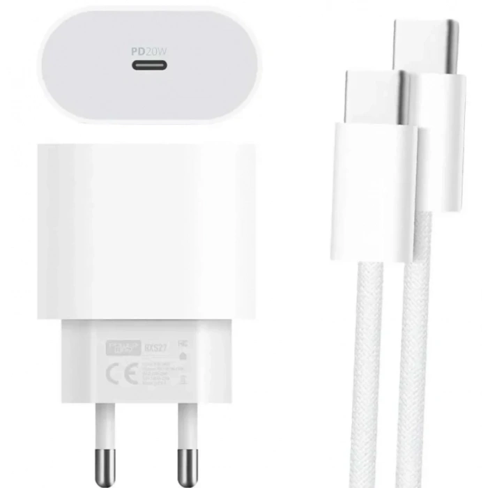 POWERWAY 20w TYPE-C / TYP-C Hızlı Şarj Seti Orjinal Muadil