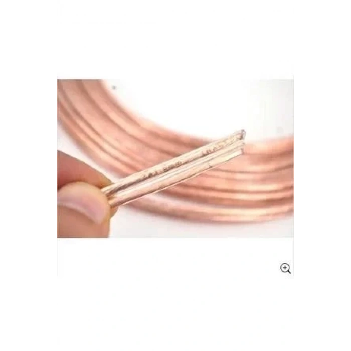 REÇBER 2x0.75mm? Bitişik Yassı ŞEFFAF Kodlu Kordon Kablo