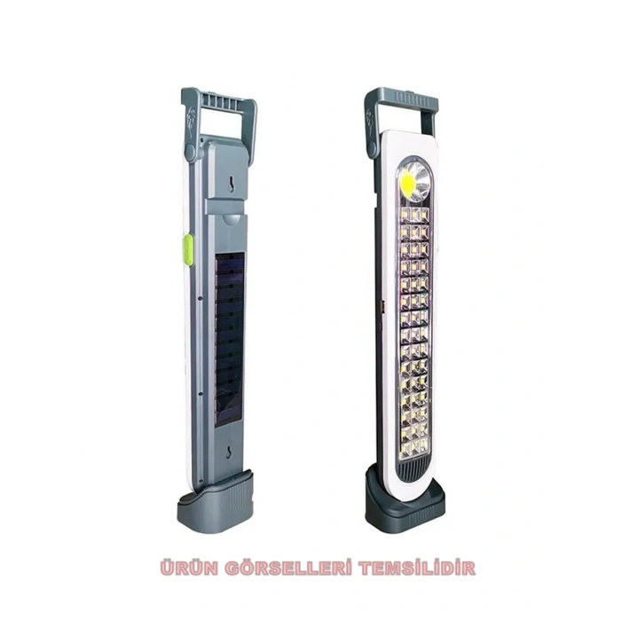 Şarjlı Işıldak 45w 45 Smd +1 Cob Power Ledli Solar Şarjlı Micro Şarj Girişli
